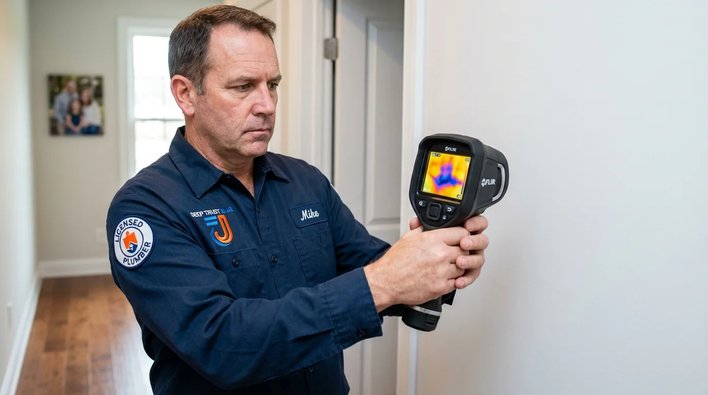 Thermal imaging leak detection by Johns Plumbing LLC in Oakhurst
